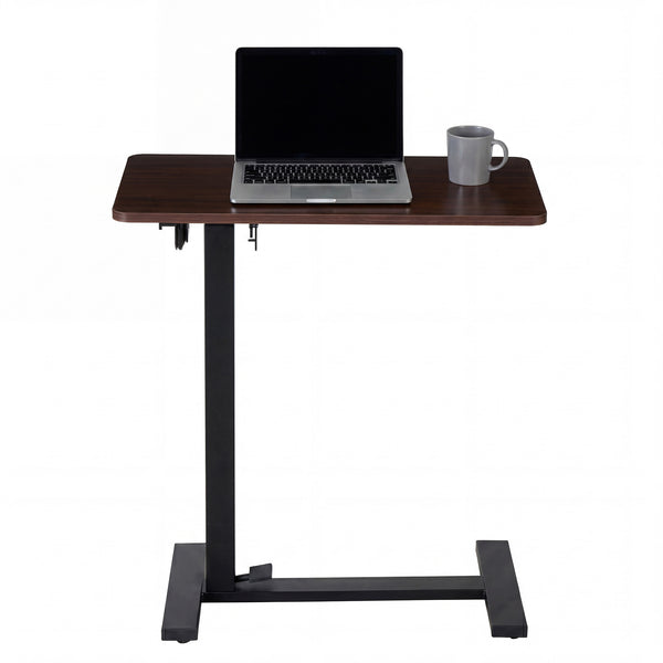 CONCETTA Small Standing Desk Rolling Table with Wheels, Portable Rolling Computer Table with Tilting Top, Adjustable Height Standing Workstation for Home Office, Bed, Sofa, Classroom