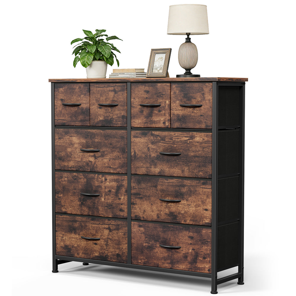 CONCETTA 10-Drawer Fabric Dresser, Large Storage Tower for Bedroom, Closet, Living Room