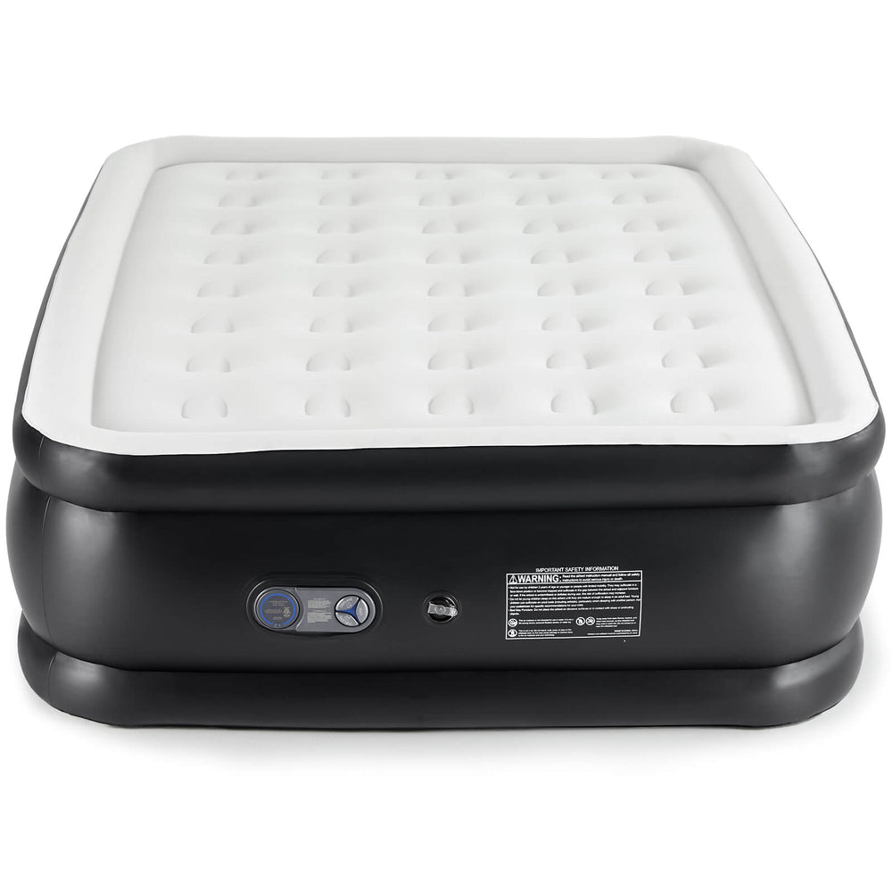 CONCETTA Portable inflatable blow up mattress air bed with built-in high capacity air pump, double height