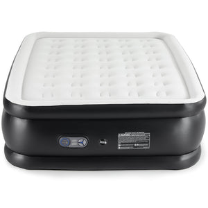 CONCETTA Portable inflatable blow up mattress air bed with built-in high capacity air pump, double height