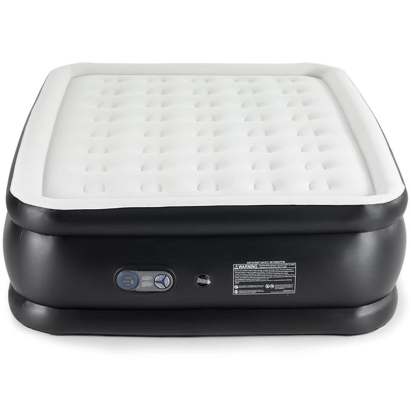 CONCETTA Portable inflatable blow up mattress air bed with built-in high capacity air pump, double height