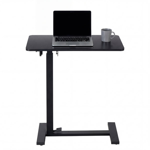 CONCETTA Small Standing Desk Rolling Table with Wheels, Portable Rolling Computer Table with Tilting Top, Adjustable Height Standing Workstation for Home Office, Bed, Sofa, Classroom