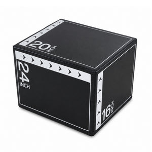 CONCETTA 3-in-1 Foam Plyo Jump Box,  Workout Box for Home Gym, HIIT & Jump Training