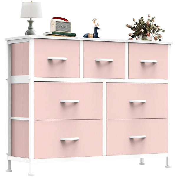 CONCETTA 7-Drawer Fabric Storage Cabinet for Adults, TV Cabinet Sideboard, Organizer Furniture for Living Room, Office, Kitchen, Hallway