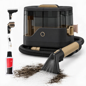 SHOUFTW Carpet Cleaner Machine, 13KPA Portable Deep Spot Cleaner with 3 Brushes Steam Strong Suction 1.5L Large Tank Capacity for Couch, Curtain, Carpet, Car