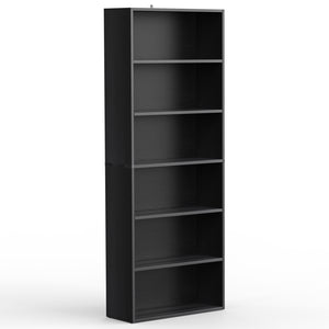 CONCETTA 5/6 Shelf Bookcase, Tall Floor Standing Open Bookshelf for Home Office and Living Room