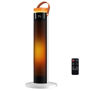 CONCETTA 25" Tower Space Heater,1500W Electric Heater with Remote,15H Timer,Child Lock,60° Oscillation,for Indoor, Living Room, Bedroom, Office & Home