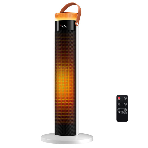 CONCETTA 25" Tower Space Heater,1500W Electric Heater with Remote,15H Timer,Child Lock,60° Oscillation,for Indoor, Living Room, Bedroom, Office & Home