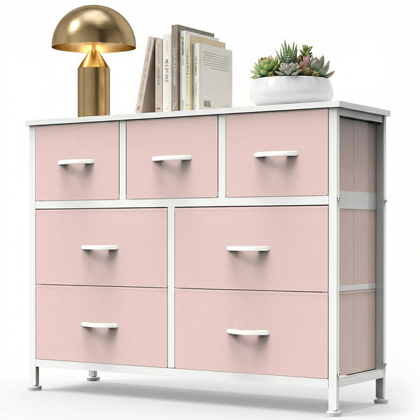 CONCETTA 7-Drawer Fabric Storage Cabinet for Adults, TV Cabinet Sideboard, Organizer Furniture for Living Room, Office, Kitchen, Hallway