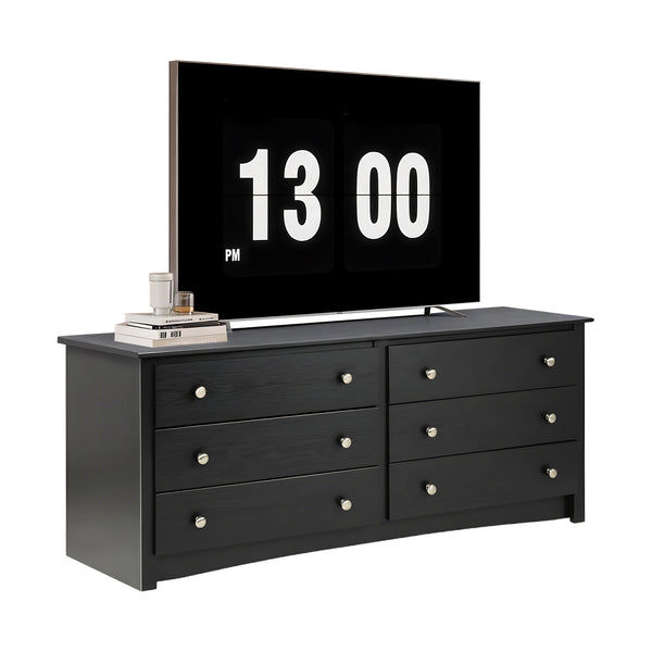 CONCETTA 6-Drawer Double Dresser for Bedroom, Wide Chest of Drawers, Bedroom Storage Furniture