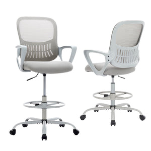 CONCETTA Tall Office Chair for Standing Desk with Adjustable Foot Ring,Counter Height Office Chairs