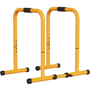 CONCETTA Functional Heavy Duty Dip Stands, Adjustable Height for Push Up Stand, Bench press, Non-Slip Feet, 400lbs Capacity