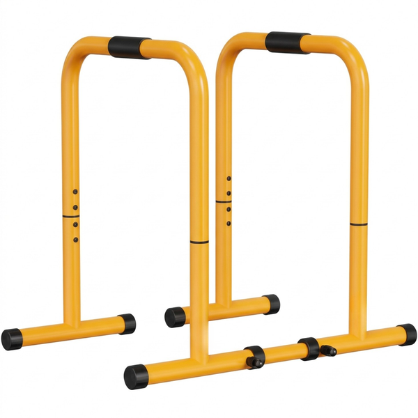 CONCETTA Functional Heavy Duty Dip Stands, Adjustable Height for Push Up Stand, Bench press, Non-Slip Feet, 400lbs Capacity