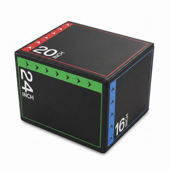 CONCETTA 3-in-1 Foam Plyo Jump Box,  Workout Box for Home Gym, HIIT & Jump Training