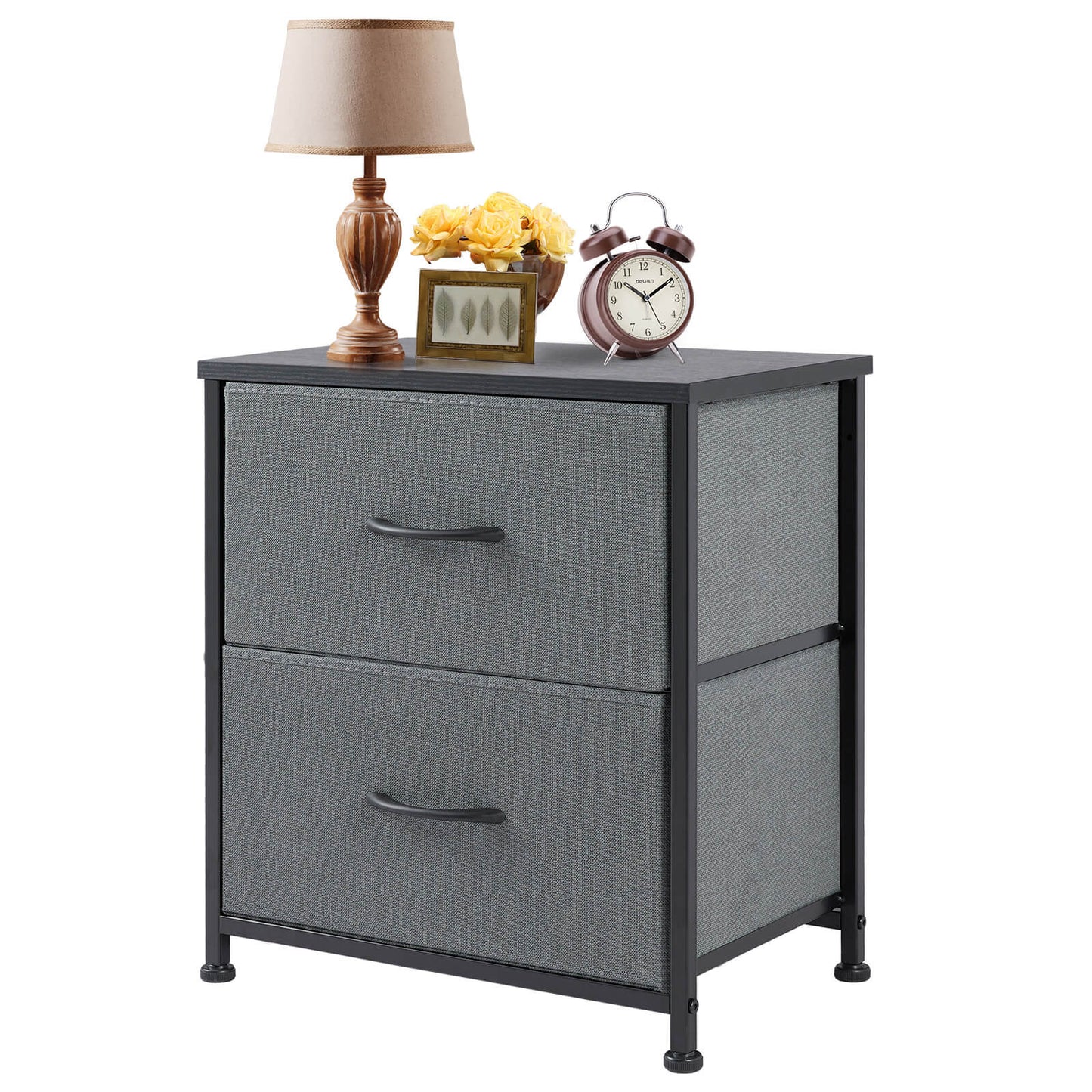 CONCETTA 2 Piece Nightstand Set - 2 Storage Drawers, Bedside Furniture End Table, Suitable for Living Room, Bedroom, Closet
