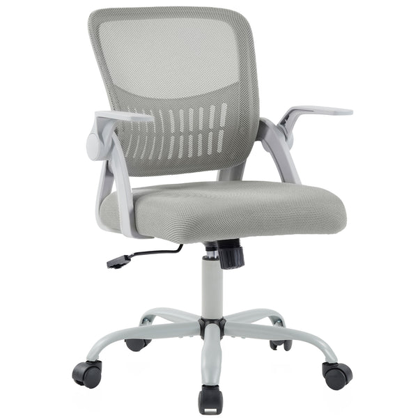CONCETTA Ergonomic Mid-Back Office Chair with Lumbar Support, Adjustable Height, Rocking Mode, 360° Swivel for Home or Meeting Room