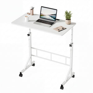 CONCETTA Adjustable Height Mobile Standing Desk with Wheels, 16"x31.5" Small Rolling Computer Desk for Home Office