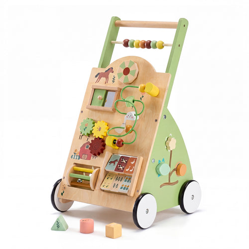 CONCETTA Play Vehicles with Storage Space, Adjustable Speed Push Car with Maze Toys