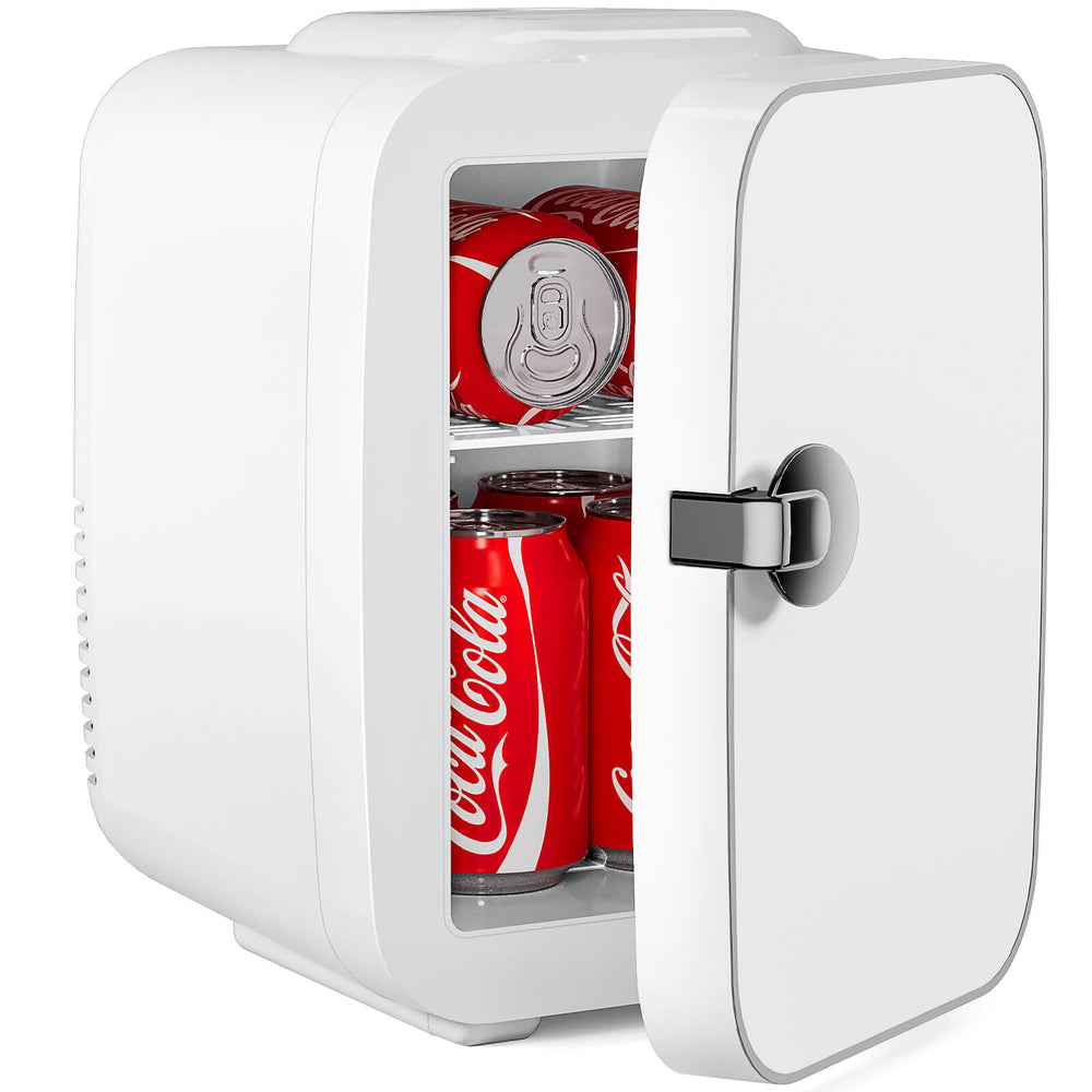 CONCETTA Portable 4 litre mini fridge - hot and cold, can store skin care products, food, etc., suitable for home, office, car refrigerator