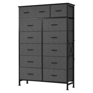CONCETTA 13-Drawer Fabric Dresser, Tall Storage Tower Organizaton for Bedroom, Closet, Living Room
