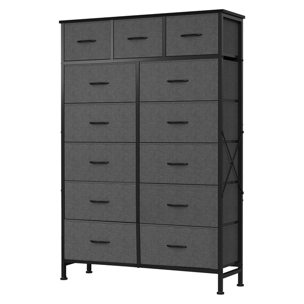 CONCETTA 13-Drawer Fabric Dresser, Tall Storage Tower Organizaton for Bedroom, Closet, Living Room