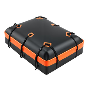 CONCETTA Car Rooftop Cargo Carrier, Waterproof Durable Roof Bag for Vehicles, Universal Fit with Straps & Anti-Slip Mat, Easy Install, Black