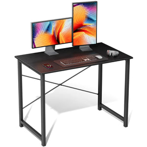 CONCETTA Computer Office Desk for Small Spaces, X-Shaped Reinforcement, Home Simple Modern Writing Study Desk