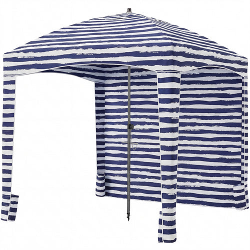 SHOUFTW Beach Cabana - 6 x 6 ft Cool Beach with Detachable Side Wall & Carry Bag, UPF 50+ for Beach, Camping, Park