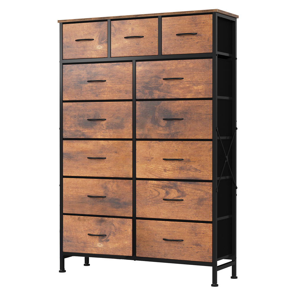 CONCETTA 13-Drawer Fabric Dresser, Tall Storage Tower Organizaton for Bedroom, Closet, Living Room