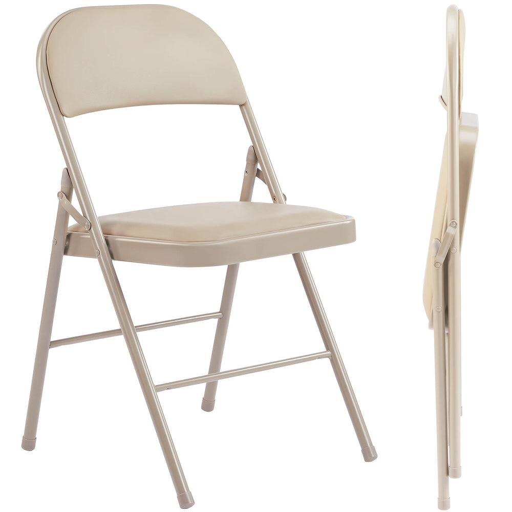 CONCETTA Genuine Leather Folding Chair - Soft and comfortable, easy to carry and store, suitable for events, weddings, parties, home, office
