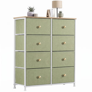 CONCETTA 8-Drawer Fabric Dresser, Storage Organizer Cabinet for Living Room, Bedroom, Office