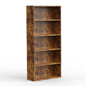 CONCETTA 5/6 Shelf Bookcase, Tall Floor Standing Open Bookshelf for Home Office and Living Room