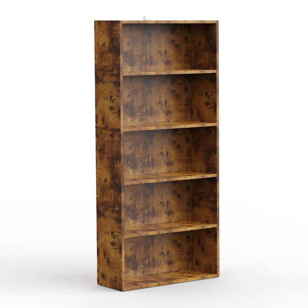 CONCETTA 5/6 Shelf Bookcase, Tall Floor Standing Open Bookshelf for Home Office and Living Room