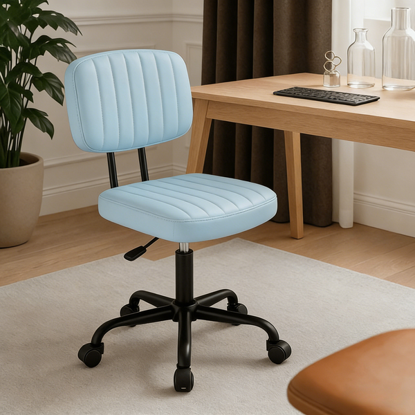 CONCETTA Ergonomic Home Office Mesh Desk Chair, Small Space, Armless Rolling Chair for Adults