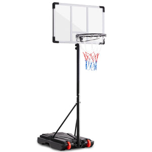 CONCETTA Basketball Hoop, Adjustable Portable Outdoor Indoor for Youth Adults Kids Driveway Backyard Sturdy Durable Goal System