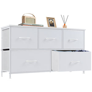 CONCETTA Dresser for Bedroom, Storage Drawers, Fabric Storage Tower with 5 Drawers