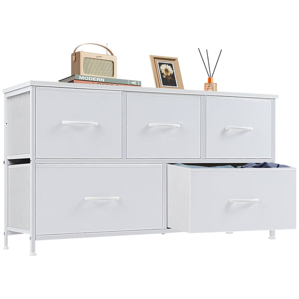 CONCETTA Dresser for Bedroom, Storage Drawers, Fabric Storage Tower with 5 Drawers