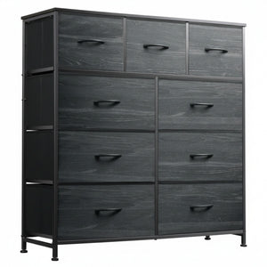 CONCETTA 9-Drawer Fabric Dresser, TV Cabinet Sideboard, Storage Organizer Cabinet for Living Room, Bedroom, Office