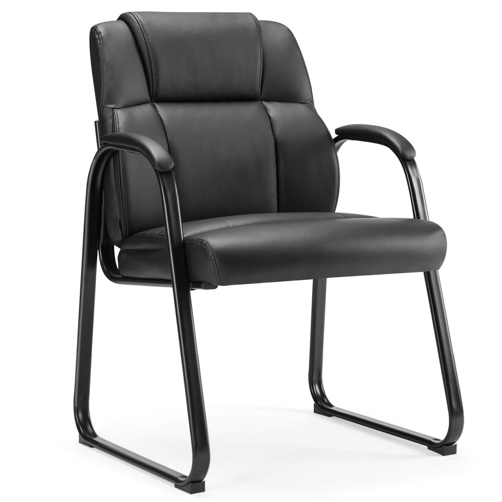 JOINSUN Waiting Room Chairs-Big and Tall PU Leather Without Wheels£¬for Reception Area Conference Room Lobby Home Computer Desk Bedroom Elderly