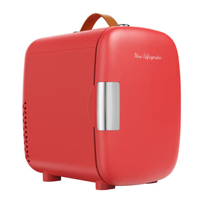 CONCETTA Mini Refrigerator 4L/7 Can, Compact Small Fridge, Cosmetics Cooler for RV Use, Skincare, Food, Drinks