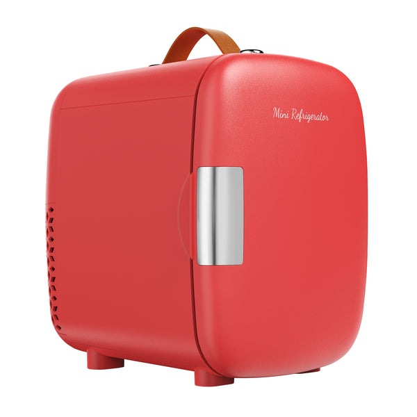 CONCETTA Mini Refrigerator 4L/7 Can, Compact Small Fridge, Cosmetics Cooler for RV Use, Skincare, Food, Drinks
