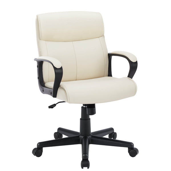 CONCETTA Adjustable Computer Desk Chair with Lumbar Support,Padded Armrest,Swivel Rolling