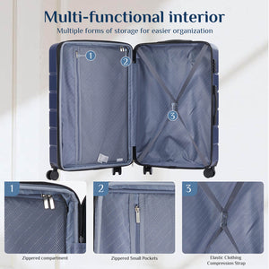 CONCETTA Lightweight Trolley Case - 20/24/28 inches, with TSA lock, portable, for travelling, business trips