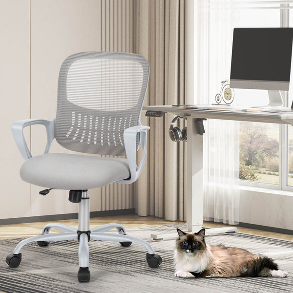 CONCETTA Office chair, ergonomic, adjustable height, with lumbar support and armrests, suitable for home, office.
