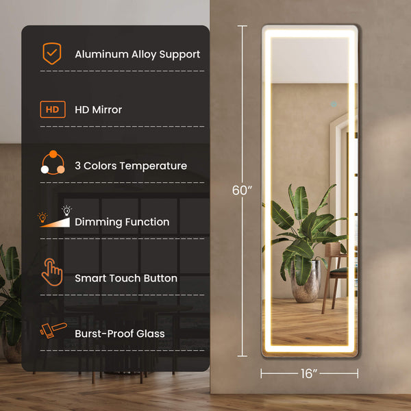 CONCETTA 3-Color LED Illuminated Mirror for Indoors