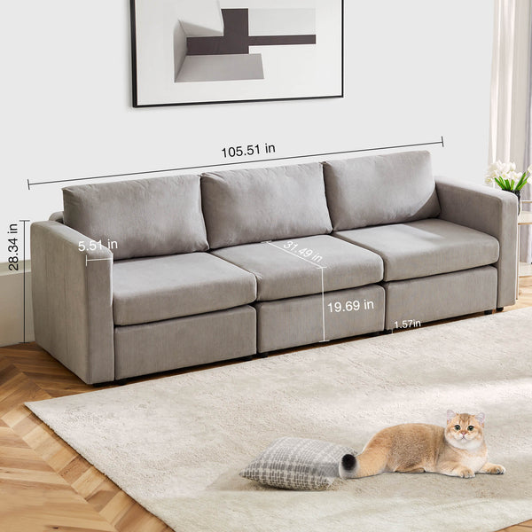 CONCETTA Convertible Sleeper Sofa Bed - Modular Sectional Sofa Set for Living Room, for office, living room, bedroom