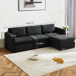 CONCETTA Convertible Sleeper Sofa Bed - Modular Sectional Sofa Set for Living Room, for office, living room, bedroom