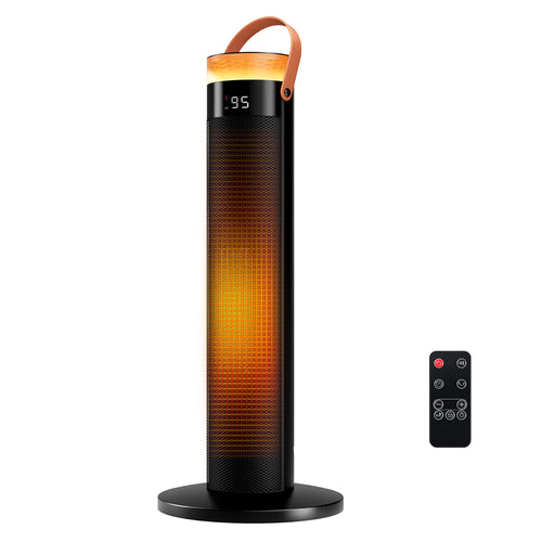 CONCETTA 25" Tower Space Heater,1500W Electric Heater with Remote,15H Timer,Child Lock,60° Oscillation,for Indoor, Living Room, Bedroom, Office & Home