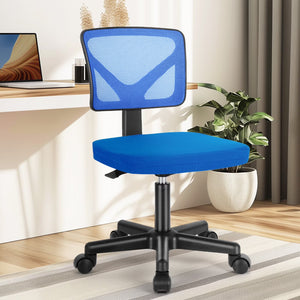 CONCETTA Ergonomic Home Office Mesh Desk Chair, Small Space, Armless Rolling Chair for Adults