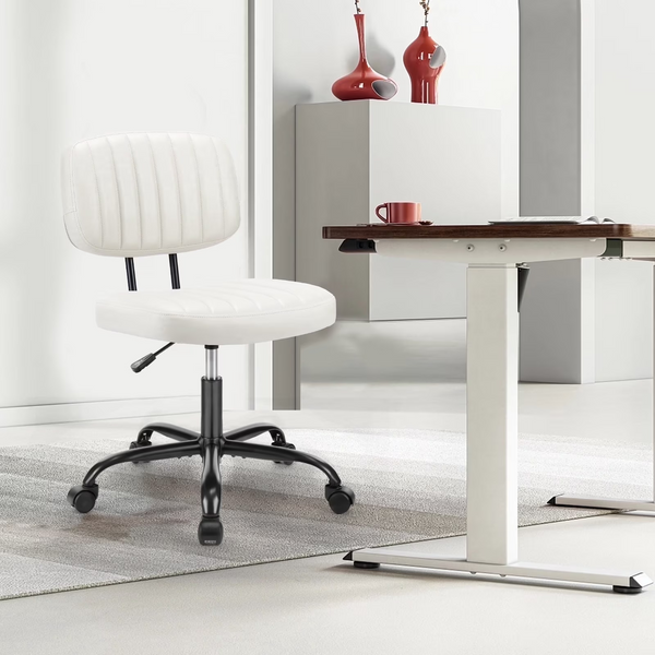 CONCETTA Indoor Small Desk Chair Low Back Height Adjustment Vanity Office Chair